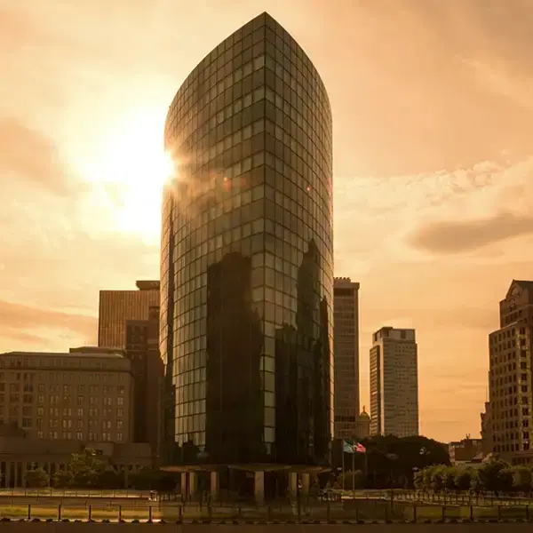 Nassau Building at dusk