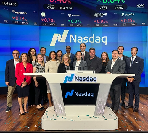 Nassau employees at Nasdaq