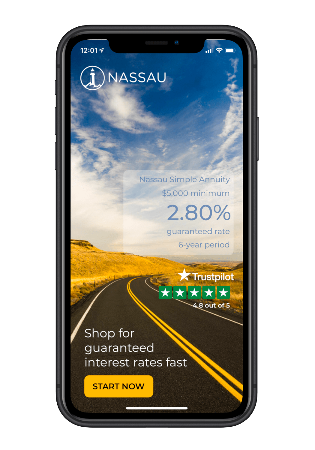 Nassau simple annuity app mobile phone image
