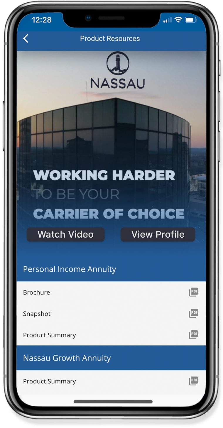 Nassau Agent App Marketing Materials