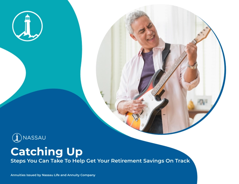 Catching Up Steps You Can Take To Help Get Your Retirement Savings On Track Brochure Cover