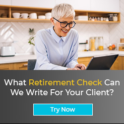 image of older women on laptop getting a check quote